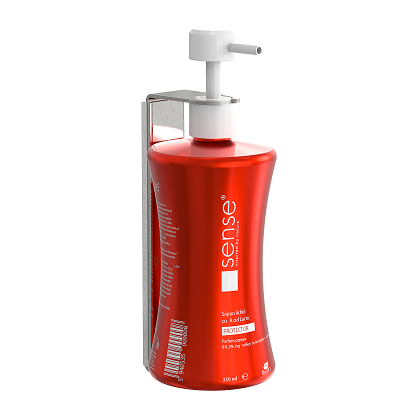 Stainless steel holder for dispenser 330 ml - Satin texture